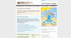 Desktop Screenshot of hivpreventiontoolkit.unaids.org